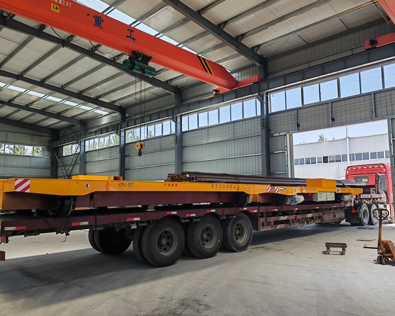50 Tons Rail Transfer Cart Giao hàng Cảnh