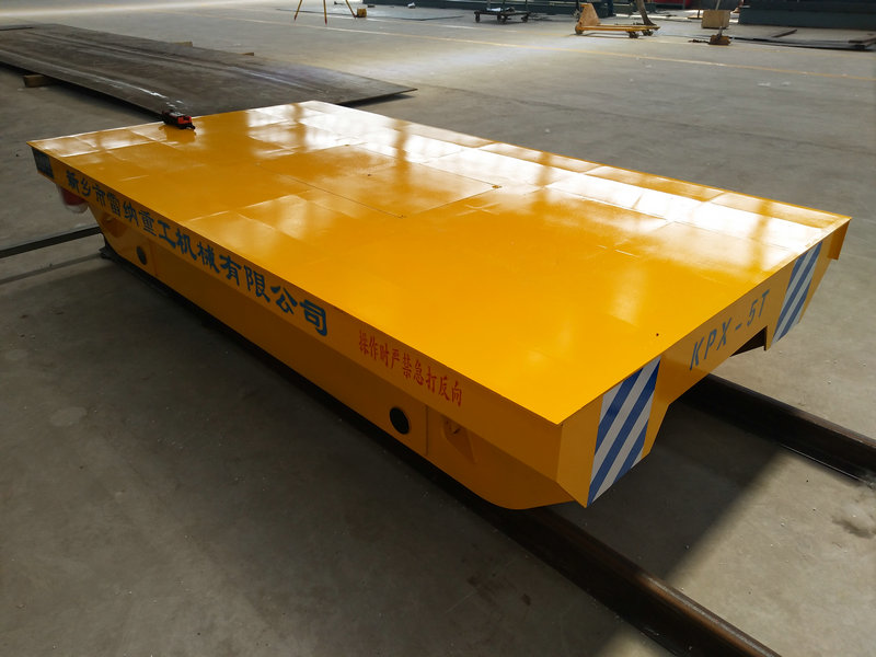 Thép ống 5 Tons Battery Rail Transfer Trolley