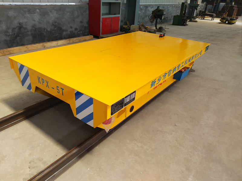 Thép ống 5 Tons Battery Rail Transfer Trolley