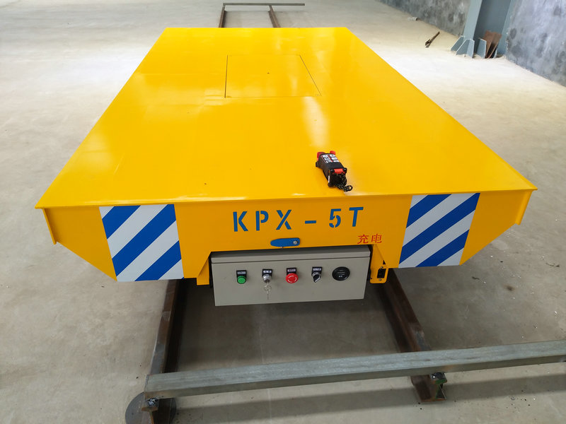 Thép ống 5 Tons Battery Rail Transfer Trolley