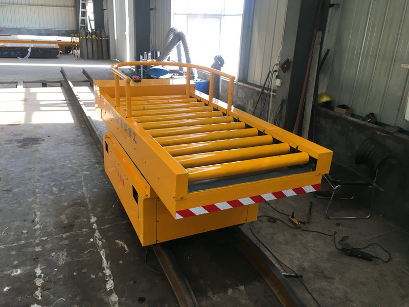 3T Rail Turn Electric Flat Cart với Thang máy