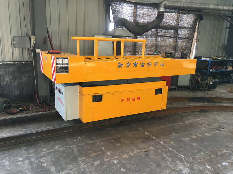 3T Rail Turn Electric Flat Cart với Thang máy