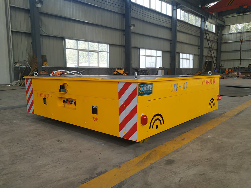 10 Tons Thông minh Trackless Transfer Cart cho ngành công nghiệp sản xuất