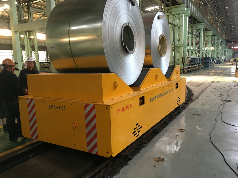 Thép Nhà máy Đường sắt Powered Transfer Cart