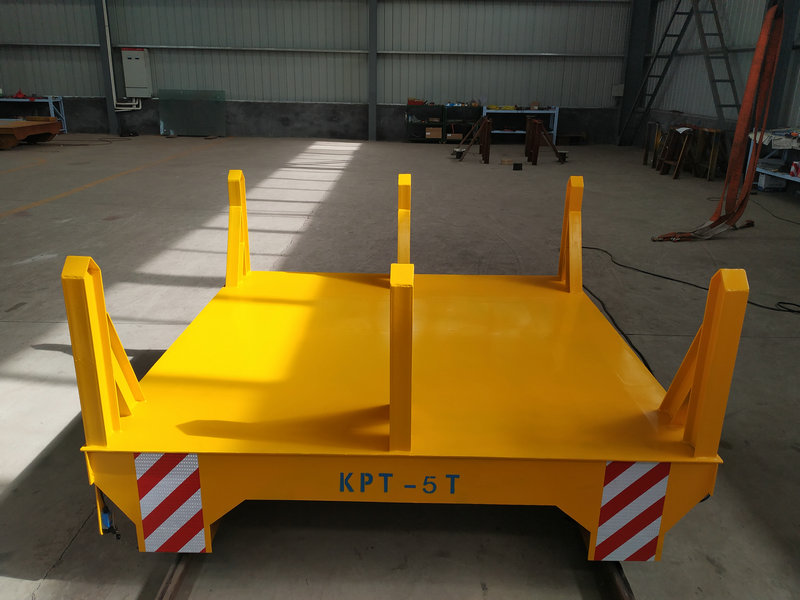 Cable Drum Powered Rail Ladle Transfer Cart trong nhà máy thép