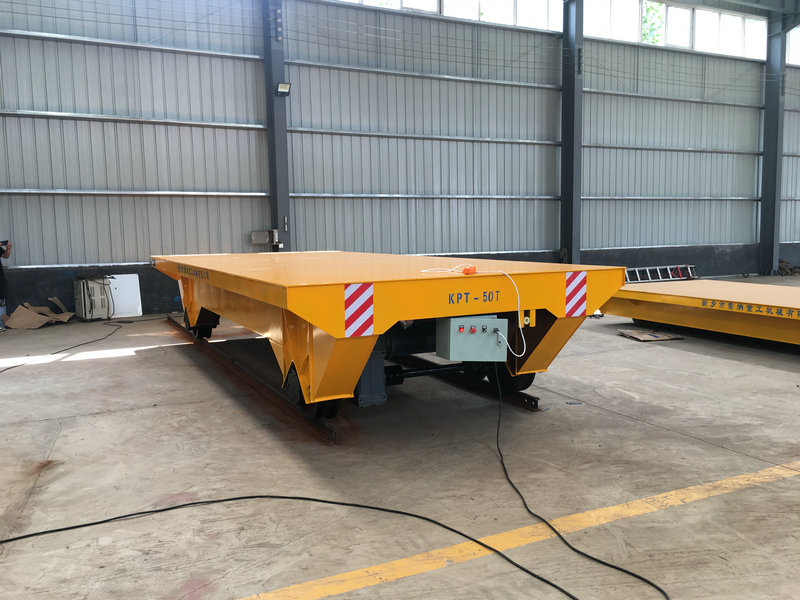 50T Remote Cable Powered Rail Transfer Cart Sản xuất nhà máy sử dụng